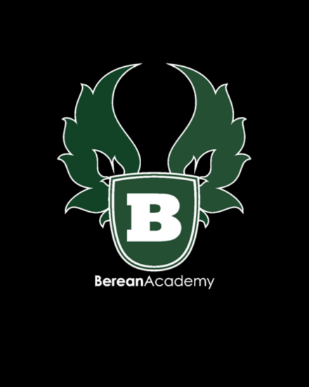 Berean Academy Logo with black background